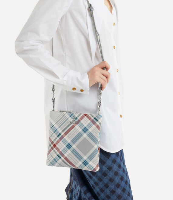 Vivienne Westwood Squire Square Crossbody Bag in madras check